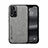 Custodia Lusso Pelle Cover DY1 per Xiaomi Poco X4 NFC Grigio