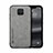 Custodia Lusso Pelle Cover DY1 per Xiaomi Redmi Note 9 Pro Grigio