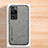 Custodia Lusso Pelle Cover DY2 per Huawei P60 Grigio