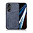 Custodia Lusso Pelle Cover DY3 per Huawei Honor 60 Pro 5G Blu