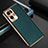 Custodia Lusso Pelle Cover GS1 per Oppo Reno7 Pro 5G Verde