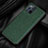 Custodia Lusso Pelle Cover GS2 per Oppo Find X3 5G Verde