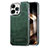 Custodia Lusso Pelle Cover JD1 per Apple iPhone 15 Pro Max Verde