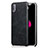 Custodia Lusso Pelle Cover L01 per Apple iPhone X Nero