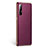 Custodia Lusso Pelle Cover L02 per Oppo Find X2 Neo Viola