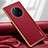 Custodia Lusso Pelle Cover LD1 per Huawei Mate 50 Pro Rosso