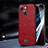 Custodia Lusso Pelle Cover LD2 per Apple iPhone 14 Rosso