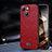 Custodia Lusso Pelle Cover LD2 per Apple iPhone 15 Plus Rosso