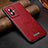 Custodia Lusso Pelle Cover LD2 per Huawei Honor 100 5G Rosso