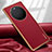 Custodia Lusso Pelle Cover LD4 per Huawei Mate 60 Pro+ Plus Rosso