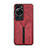 Custodia Lusso Pelle Cover MT1 per Huawei P60 Rosso