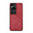 Custodia Lusso Pelle Cover MT3 per Huawei P60 Pro Rosso