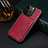 Custodia Lusso Pelle Cover MT5 per Apple iPhone 15 Pro Rosso