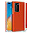 Custodia Lusso Pelle Cover N01 per Huawei P40 Pro Arancione