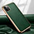 Custodia Lusso Pelle Cover per Apple iPhone 12 Pro Verde