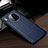 Custodia Lusso Pelle Cover per Huawei Mate 30E Pro 5G Blu