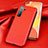 Custodia Lusso Pelle Cover per Huawei Nova 7 SE 5G Rosso