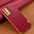 Custodia Lusso Pelle Cover per Samsung Galaxy A03s Rosso