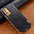 Custodia Lusso Pelle Cover per Samsung Galaxy M02s Nero