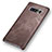 Custodia Lusso Pelle Cover per Samsung Galaxy Note 8 Marrone