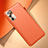 Custodia Lusso Pelle Cover per Samsung Galaxy S20 FE 4G Arancione
