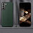 Custodia Lusso Pelle Cover per Samsung Galaxy S24 Plus 5G Verde