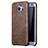 Custodia Lusso Pelle Cover per Samsung Galaxy S7 Edge G935F Marrone