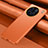 Custodia Lusso Pelle Cover QK1 per Vivo X90 Pro 5G Arancione
