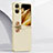 Custodia Lusso Pelle Cover QK2 per Oppo Find N2 Flip 5G Oro