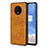 Custodia Lusso Pelle Cover R01 per OnePlus 7T Arancione