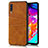 Custodia Lusso Pelle Cover R01 per Samsung Galaxy A70S Arancione