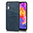 Custodia Lusso Pelle Cover R03 per Huawei P20 Blu