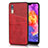 Custodia Lusso Pelle Cover R03 per Huawei P20 Rosso