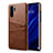 Custodia Lusso Pelle Cover R05 per Huawei P30 Pro Marrone