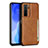 Custodia Lusso Pelle Cover R06 per Huawei Nova 7 SE 5G Arancione