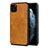 Custodia Lusso Pelle Cover R15 per Apple iPhone 11 Pro Max Arancione