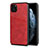 Custodia Lusso Pelle Cover R15 per Apple iPhone 11 Pro Max Rosso