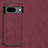 Custodia Lusso Pelle Cover S01 per Google Pixel 8a 5G Rosso