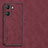 Custodia Lusso Pelle Cover S01 per Huawei Honor 60 Pro 5G Rosso