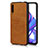 Custodia Lusso Pelle Cover S01 per Huawei P Smart Pro (2019) Arancione