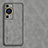 Custodia Lusso Pelle Cover S01 per Huawei P60 Grigio