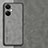 Custodia Lusso Pelle Cover S01 per OnePlus Nord CE 3 5G Grigio