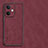 Custodia Lusso Pelle Cover S01 per Oppo K11 5G Rosso