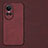 Custodia Lusso Pelle Cover S01 per Oppo Reno10 5G Rosso