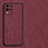 Custodia Lusso Pelle Cover S01 per Realme 8 5G Rosso