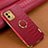 Custodia Lusso Pelle Cover S01 per Samsung Galaxy A03 Rosso