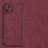 Custodia Lusso Pelle Cover S01 per Vivo iQOO U3 5G Rosso