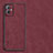 Custodia Lusso Pelle Cover S01 per Vivo Y55 5G Rosso