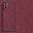 Custodia Lusso Pelle Cover S01 per Vivo Y55s (2021) Rosso