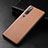 Custodia Lusso Pelle Cover S01 per Xiaomi Mi 10 Pro Arancione